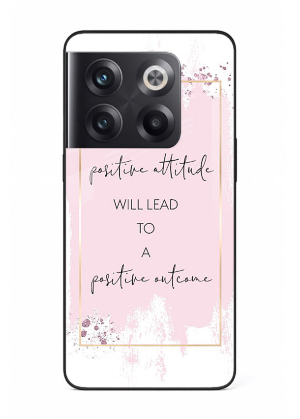 Pink watercolor block artwork printed on OnePlus 10T glass back cover with bright tones.