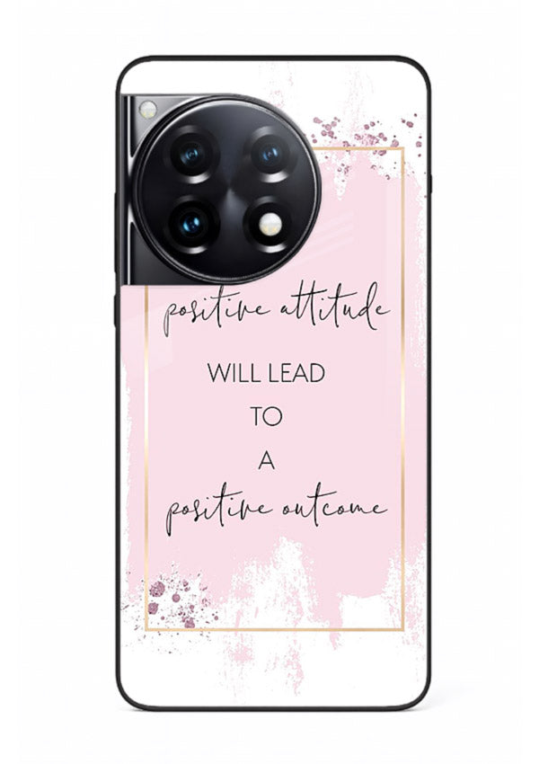 Pink watercolor block artwork printed on OnePlus 12R glass back cover with bright tones.