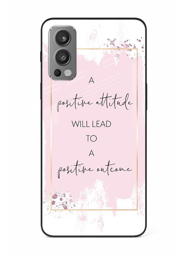 Pink watercolor block artwork printed on OnePlus Nord 2 glass back cover with bright tones.