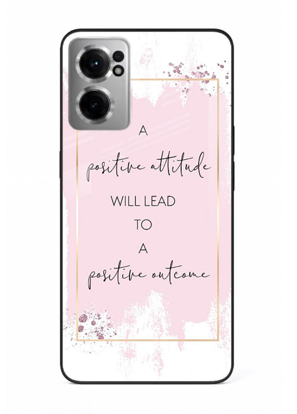 Pink watercolor block artwork printed on OnePlus Nord CE2 5G glass back cover with bright tones.