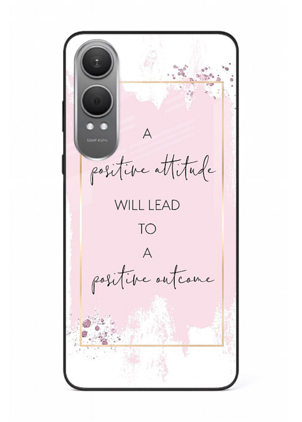 Pink watercolor block artwork printed on OnePlus Nord CE4 Lite glass back cover with bright tones.