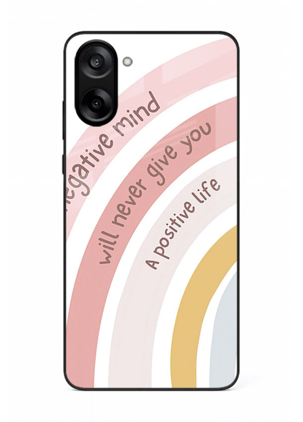 Pastel rainbow arc artwork printed on OnePlus Nord CE5 glass back cover with cheerful tones.