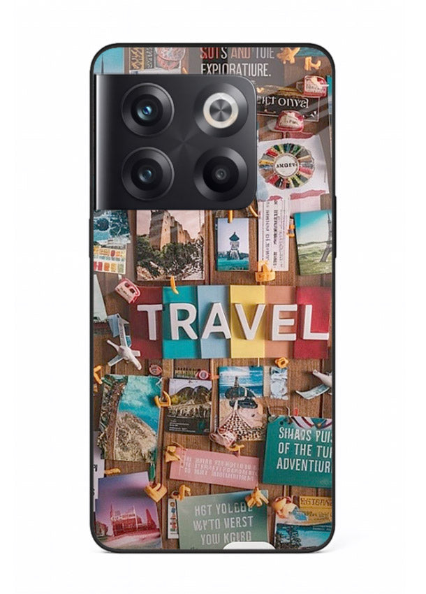 Postcard Travel Wall collage artwork OnePlus 10T glass back cover