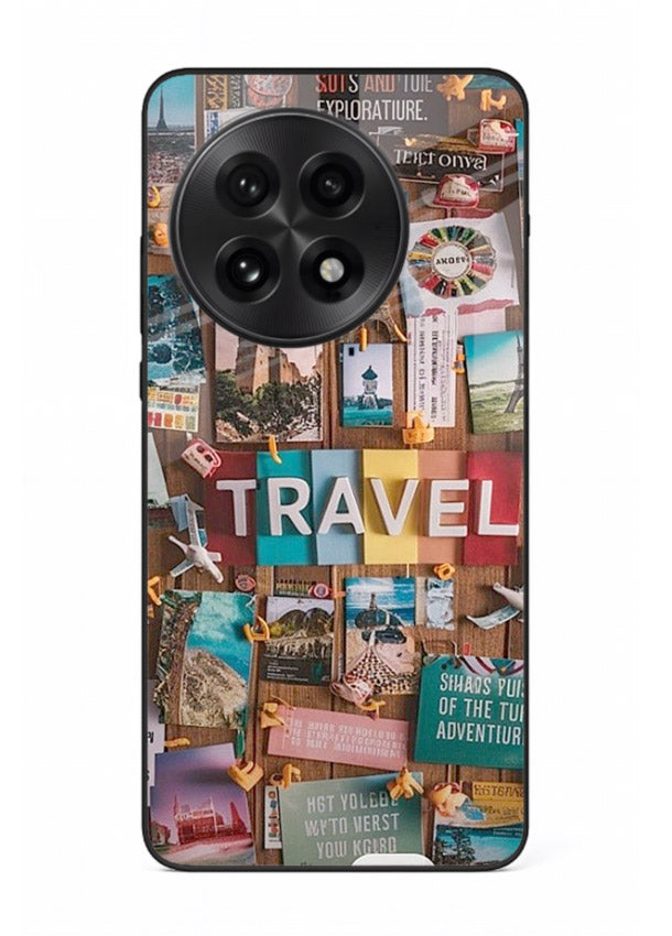 Postcard Travel Wall collage artwork OnePlus 13 glass back cover