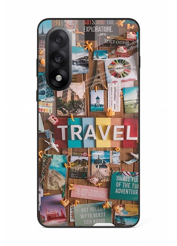 Postcard Travel Wall collage artwork OnePlus Nord 5 glass back cover