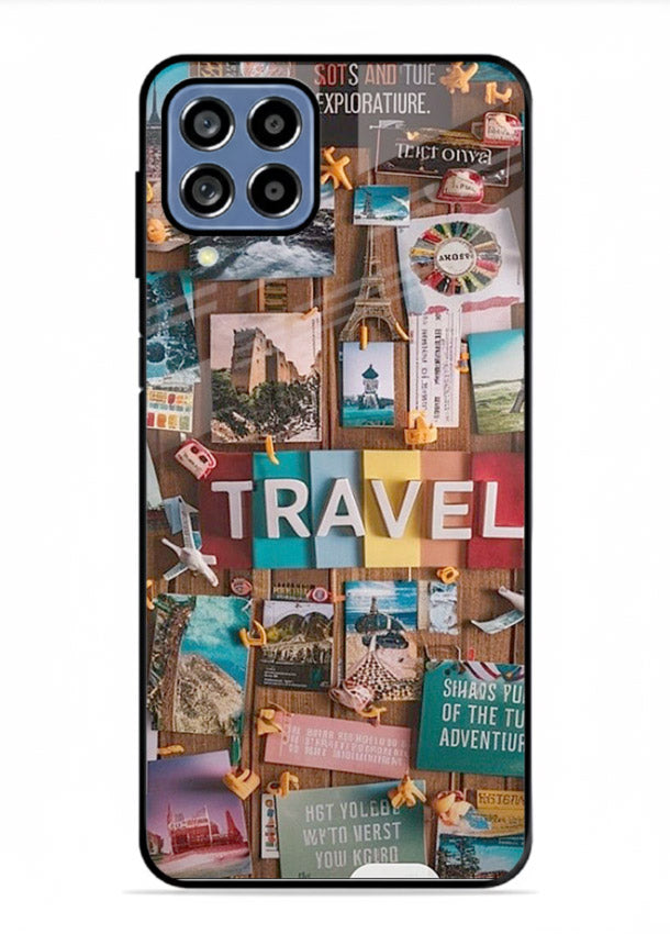 Postcard Travel Wall collage artwork Samsung F12 5G glass back cover