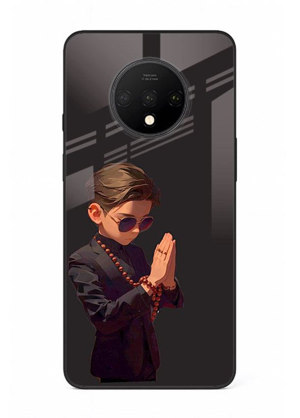 Prayer Boy Shadow reflective silhouette OnePlus 7T glass back cover