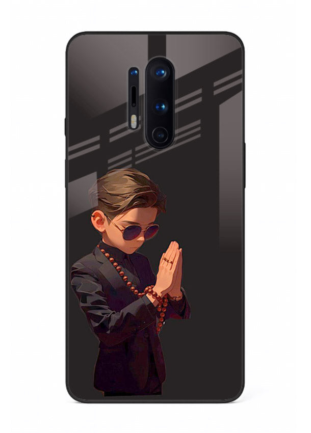 Prayer Boy Shadow reflective silhouette OnePlus 8 Pro glass back cover