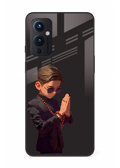 Prayer Boy Shadow reflective silhouette OnePlus 9 Pro glass back cover