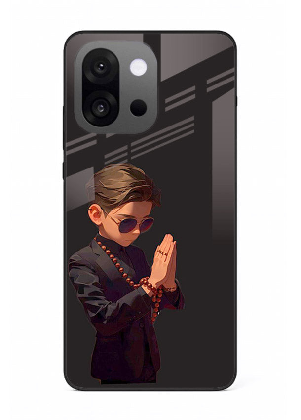 Prayer Boy Shadow reflective silhouette OnePlus 13s glass back cover