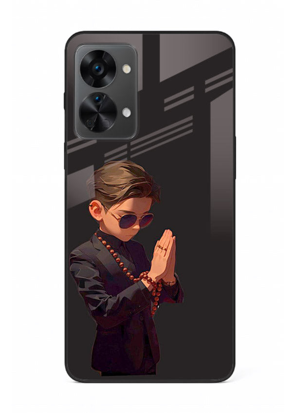 Prayer Boy Shadow reflective silhouette OnePlus Nord 2T glass back cover