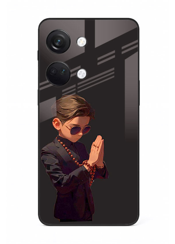 Prayer Boy Shadow reflective silhouette OnePlus Nord 3 glass back cover