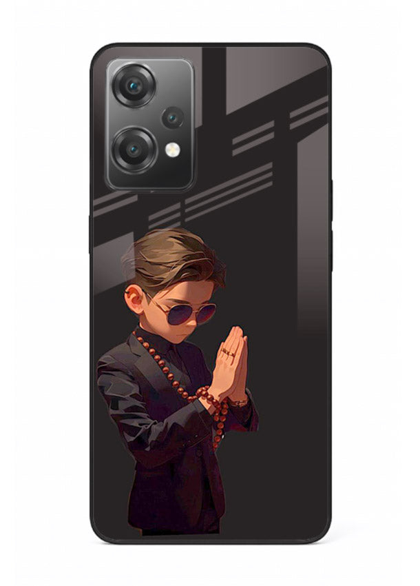 Prayer Boy Shadow reflective silhouette OnePlus Nord CE2 Lite 5G glass back cover
