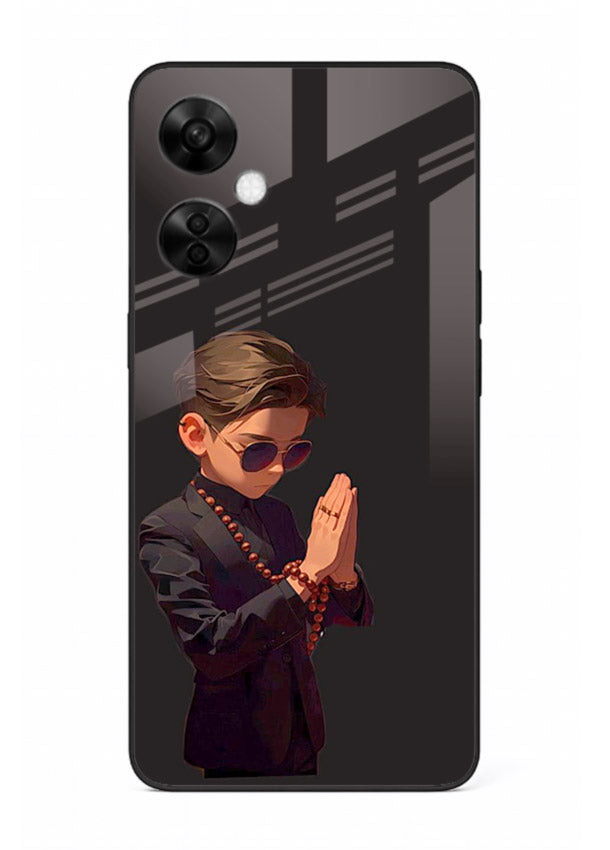 Prayer Boy Shadow reflective silhouette OnePlus Nord CE3 Lite glass back cover