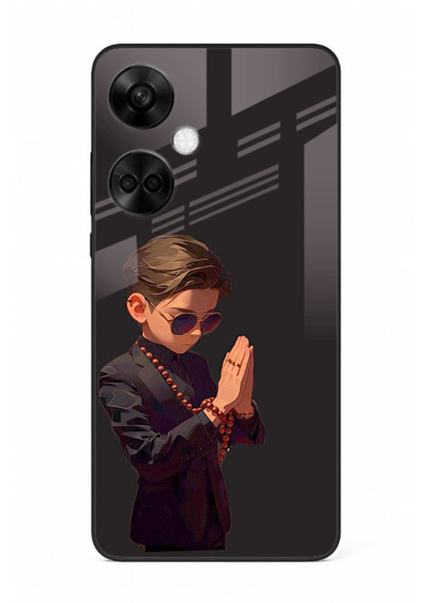 Prayer Boy Shadow reflective silhouette OnePlus Nord CE3 glass back cover