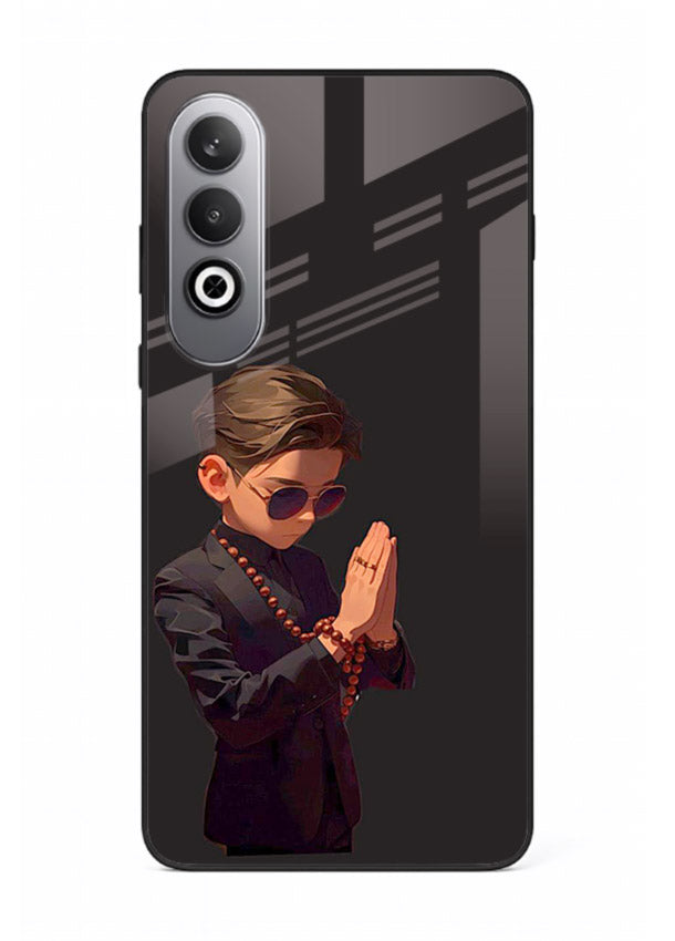 Prayer Boy Shadow reflective silhouette OnePlus Nord CE4 glass back cover