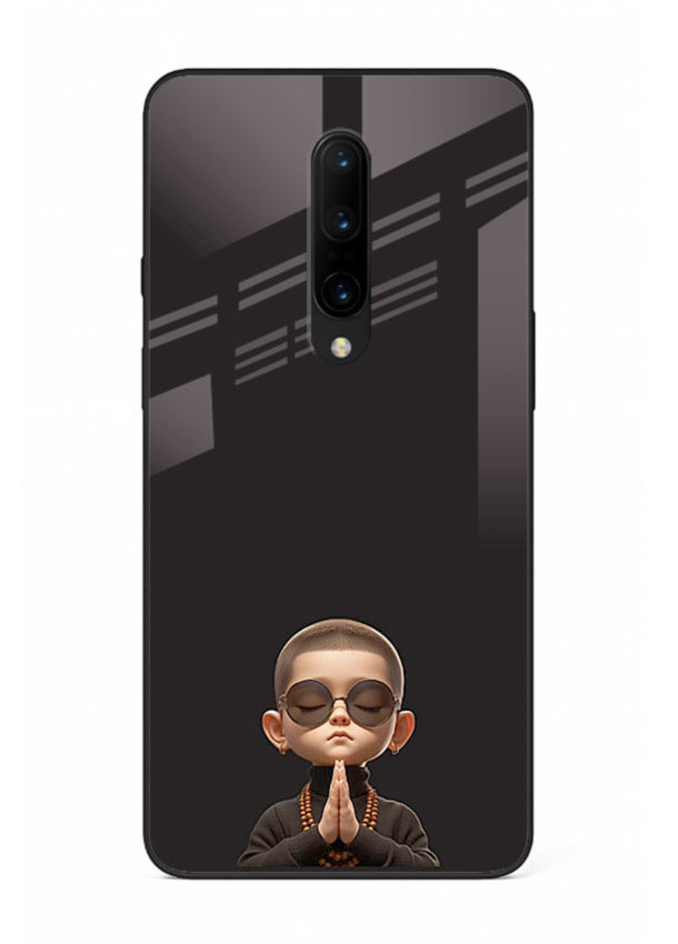 Prayer Hands Boy reflective artwork OnePlus 7 Pro glass back cover