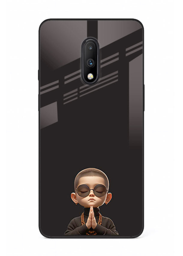 Prayer Hands Boy reflective artwork OnePlus 7 glass back cover