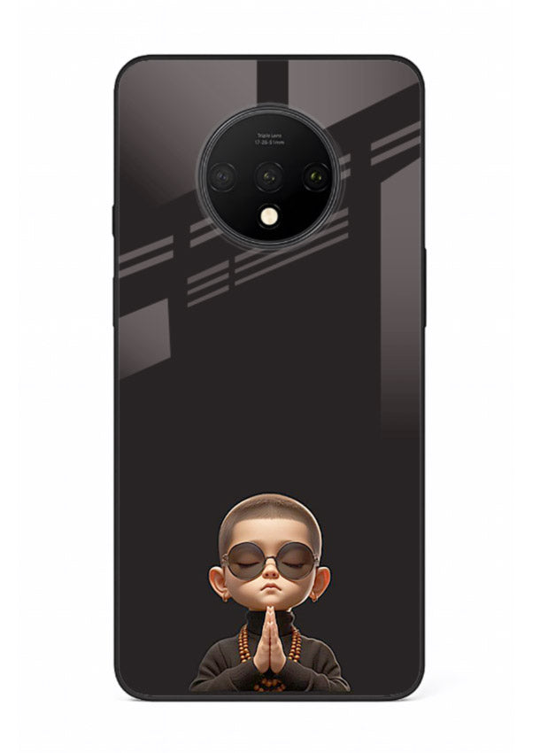 Prayer Hands Boy reflective artwork OnePlus 7T glass back cover