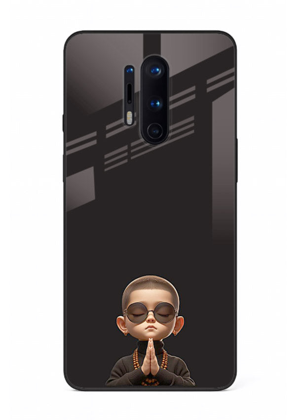 Prayer Hands Boy reflective artwork OnePlus 8 Pro glass back cover