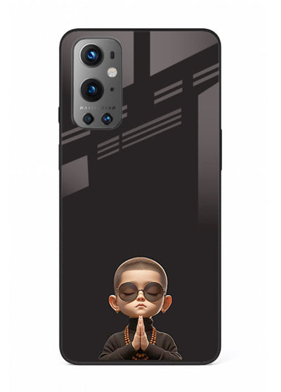 Prayer Hands Boy reflective artwork OnePlus 9 glass back cover