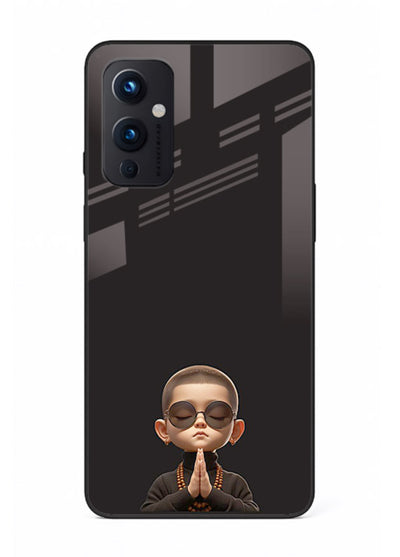 Prayer Hands Boy reflective artwork OnePlus 9 Pro glass back cover