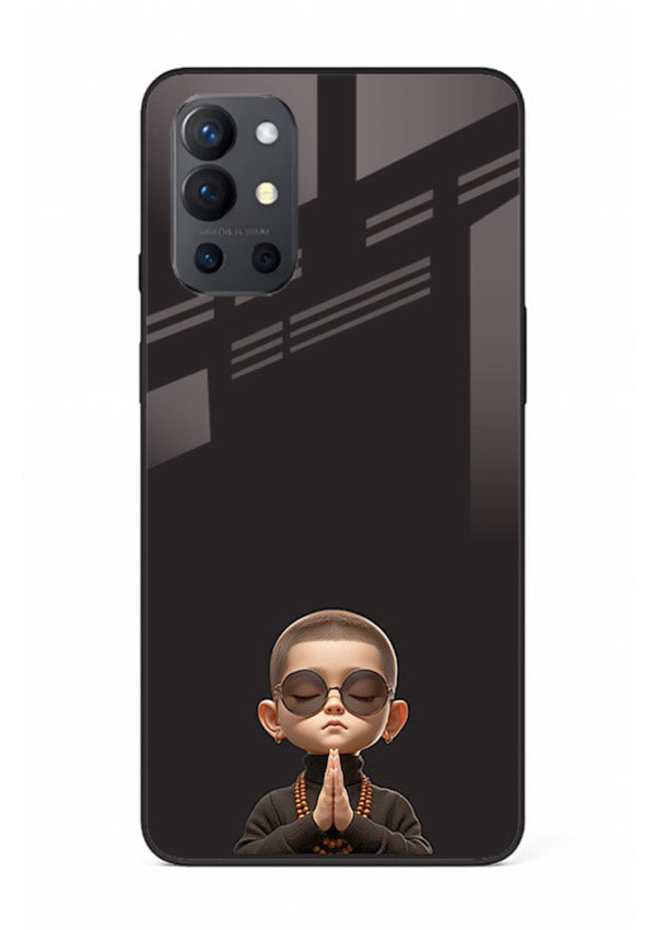 Prayer Hands Boy reflective artwork OnePlus 9R glass back cover