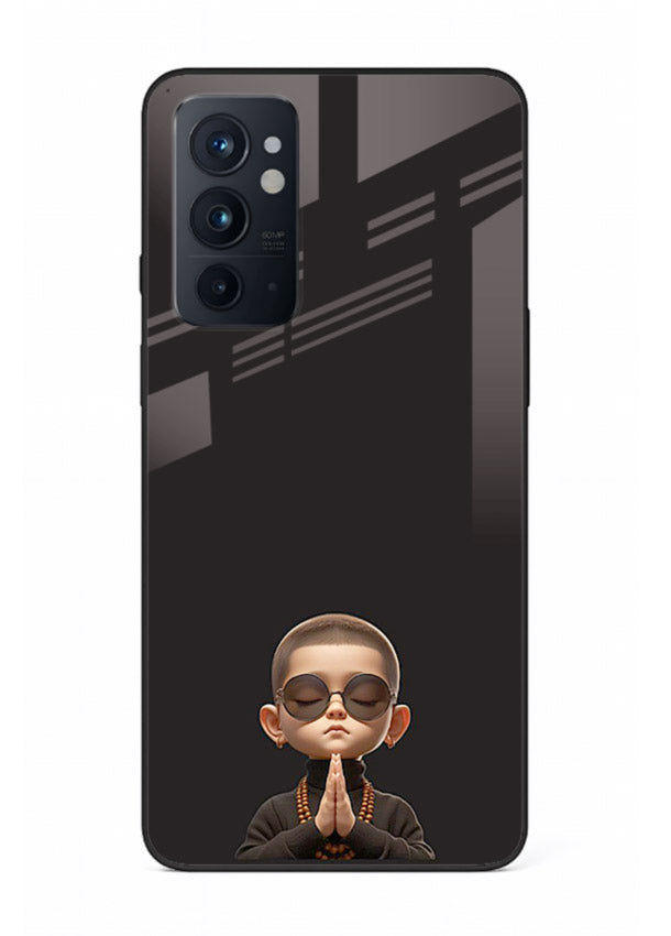 Prayer Hands Boy reflective artwork OnePlus 9RT glass back cover