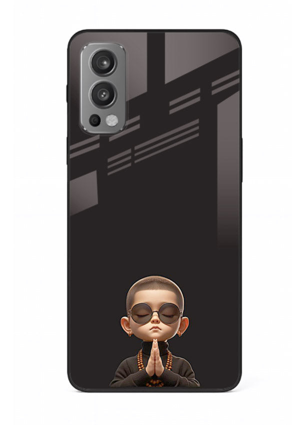 Prayer Hands Boy reflective artwork OnePlus Nord 2 glass back cover