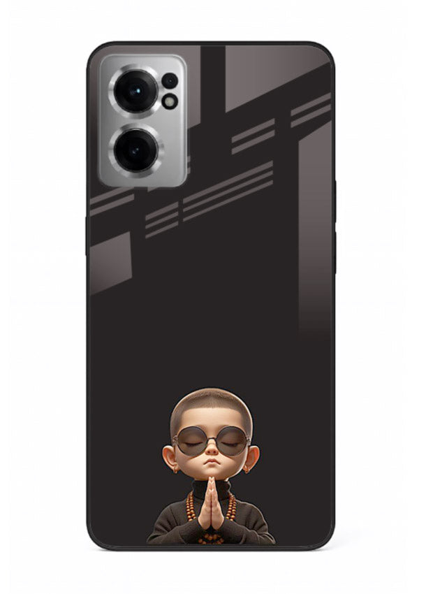 Prayer Hands Boy reflective artwork OnePlus Nord CE2 5G glass back cover