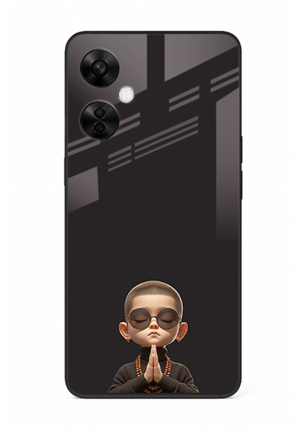 Prayer Hands Boy reflective artwork OnePlus Nord CE3 Lite glass back cover