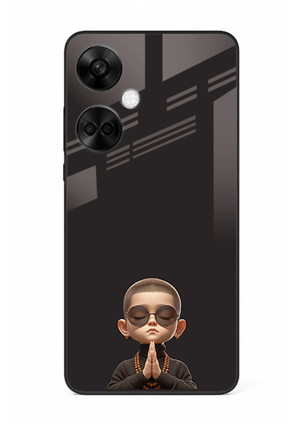 Prayer Hands Boy reflective artwork OnePlus Nord CE3 glass back cover