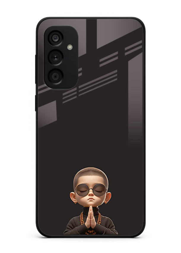 Prayer Hands Boy reflective artwork Samsung F34 5G glass back cover