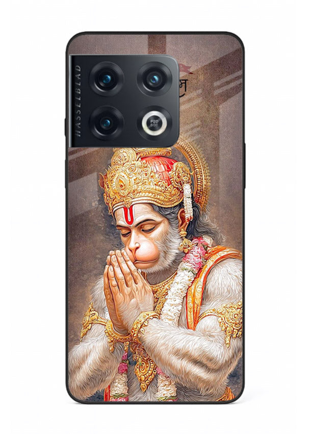 Lord Ram praying devotional art OnePlus 10 Pro glass bold spiritual case