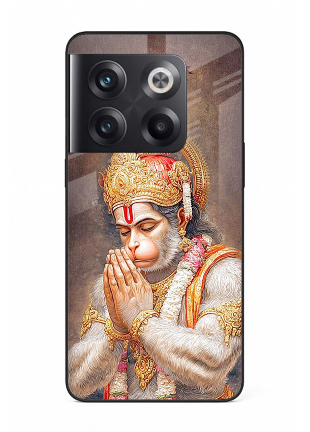 Lord Ram praying devotional art OnePlus 10T glass bold spiritual case