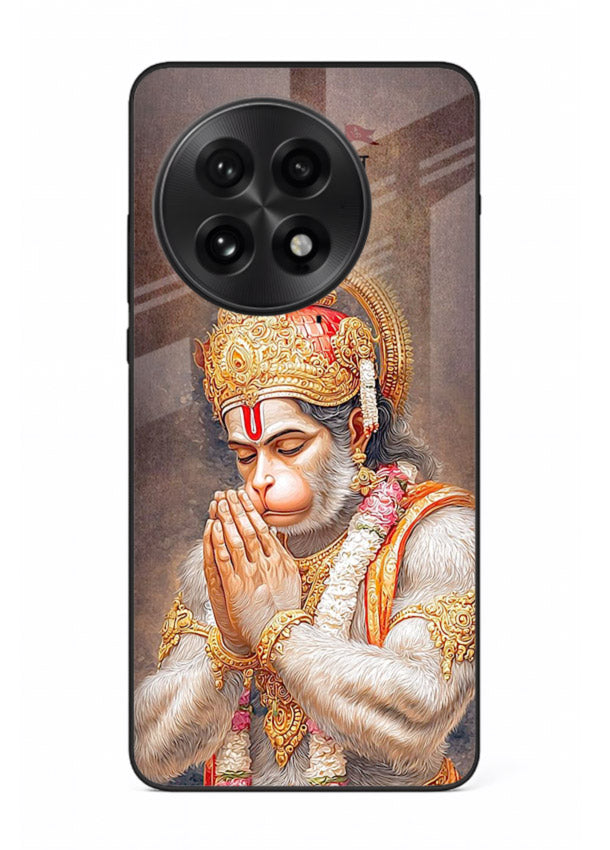 Lord Ram praying devotional art OnePlus 13 glass bold spiritual case