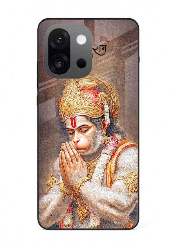 Lord Ram praying devotional art OnePlus 13s glass bold spiritual case