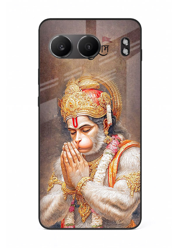 Lord Ram praying devotional art OnePlus Nord 4 glass bold spiritual case