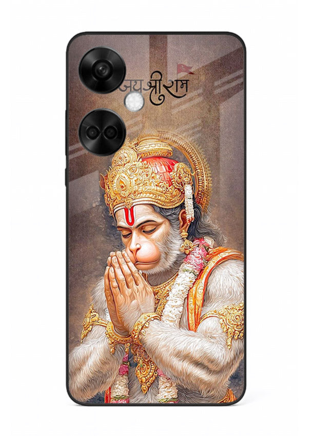 Lord Ram praying devotional art OnePlus Nord CE3 glass bold spiritual case