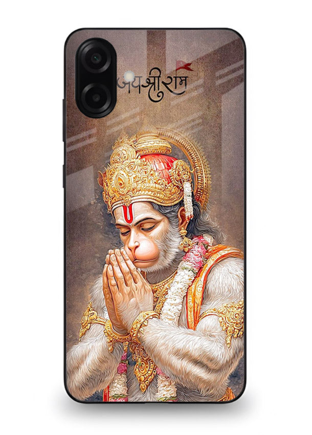Lord Ram praying devotional art Samsung M13 5G glass bold spiritual case