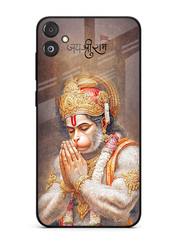 Lord Ram praying devotional art Samsung F04 5G glass bold spiritual case