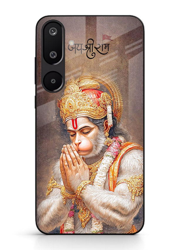 Lord Ram praying devotional art Samsung F16 5G glass bold spiritual case
