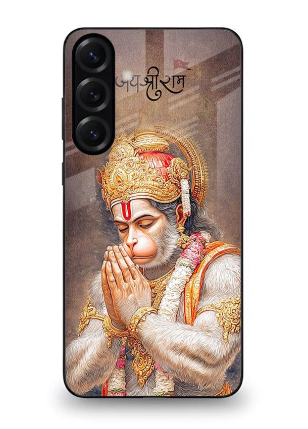 Lord Ram praying devotional art Samsung M54 5G glass bold spiritual case