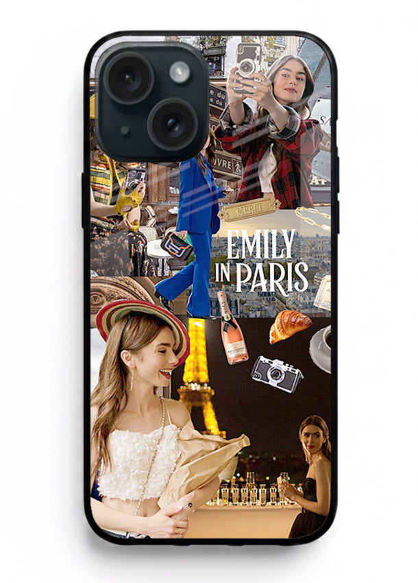 Industrial mechanical core artwork on tempered glass iPhone 15 Plus back cover