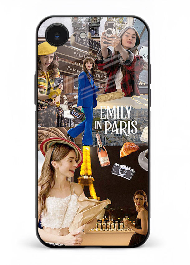 Industrial mechanical core artwork on tempered glass iPhone 16E back cover