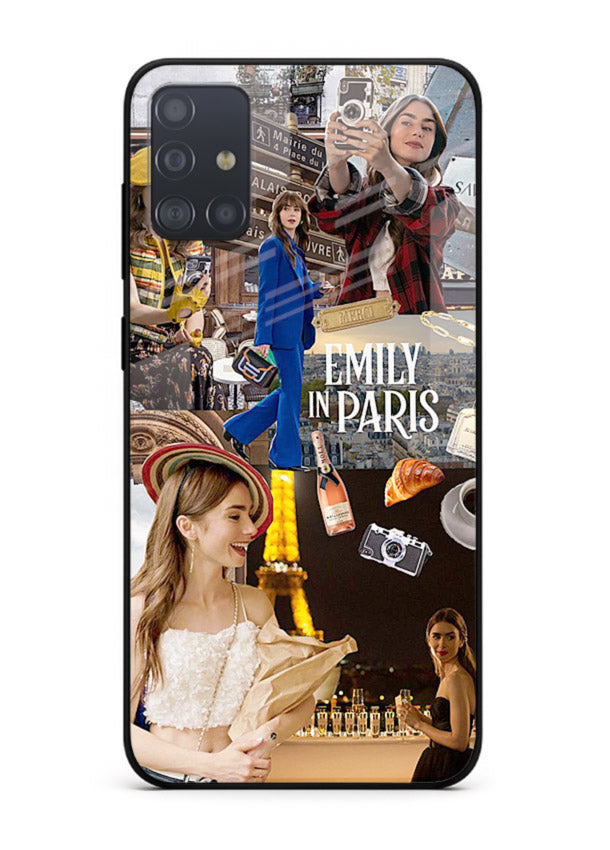 Industrial mechanical core artwork on tempered glass Samsung A51 back cover