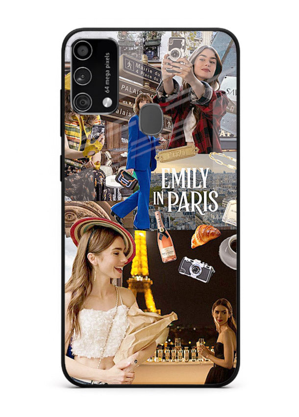 Industrial mechanical core artwork on tempered glass Samsung F41 back cover