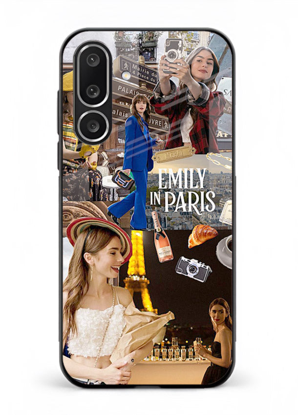 Industrial mechanical core artwork on tempered glass Samsung M36 5G back cover