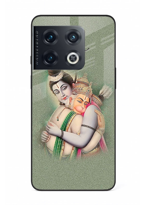Ram Hanuman embrace artwork OnePlus 10 Pro mobile glass back cover