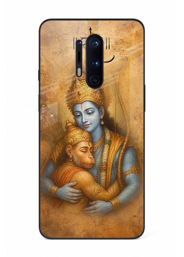 Ram holding baby Hanuman artwork OnePlus 8 Pro glass back cover